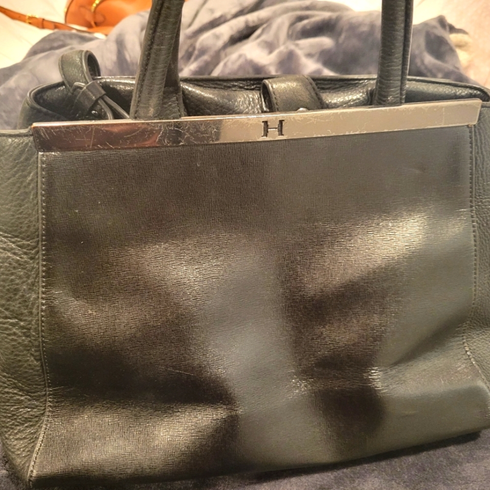Halston Heritage leather handbag